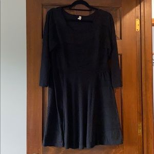 Black sweater dress